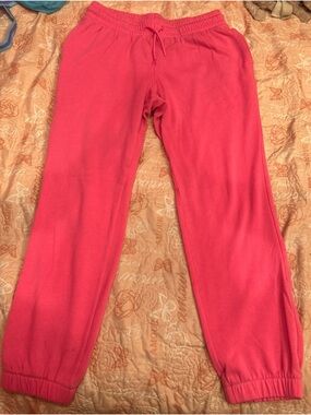 Athletic Works Kids Pink Jogger Pants Size XL (14–16)